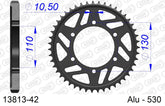 Corona AFAM 13813-42 in all. passo 530 SUZUKI GSX-R 1000 2009  -2016